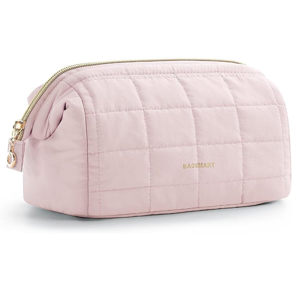 Travel Toiletry Bag, Puffy Padded Make Up Bags for Women Makeup Organizer Case,